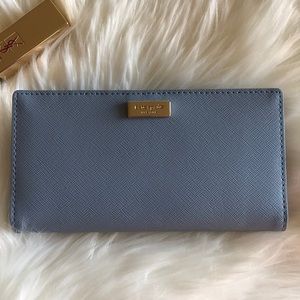 Kate Spade Stacy Laurel Way Wallet in Cloudcover